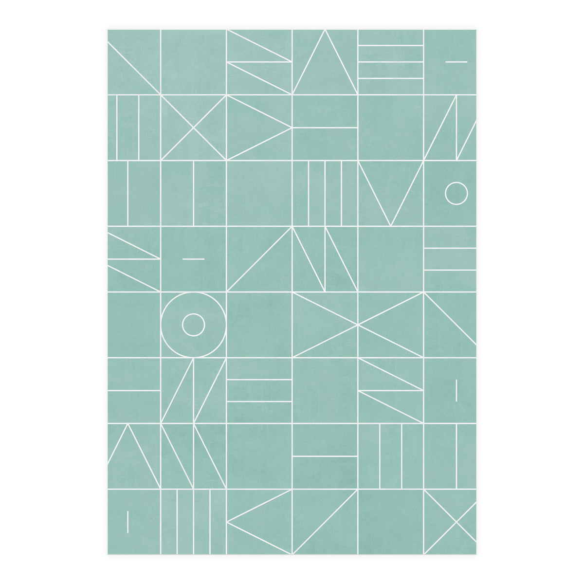 My Favorite Geometric Patterns No.7 - Light Blue (Print Only)
