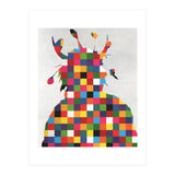 Indian Portrait Disaster · Kicking Bear Colorful Square (Print Only) thumbnail