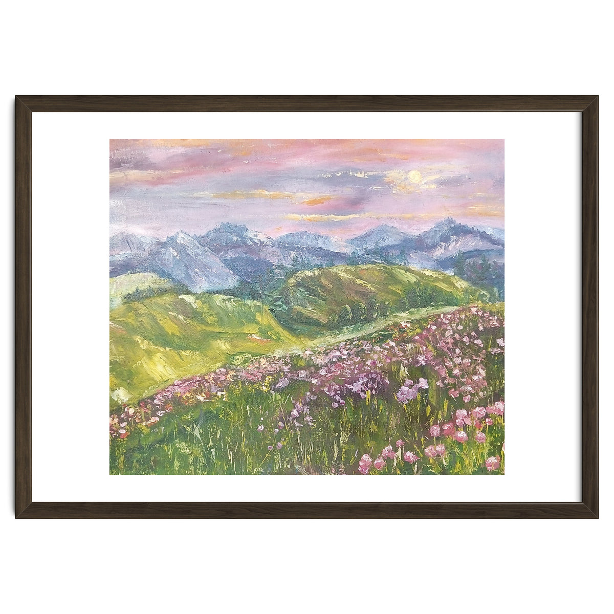 Sunset in the mountains