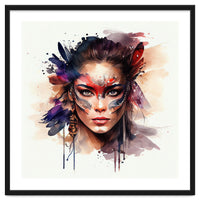 Watercolor Carnival Woman #9