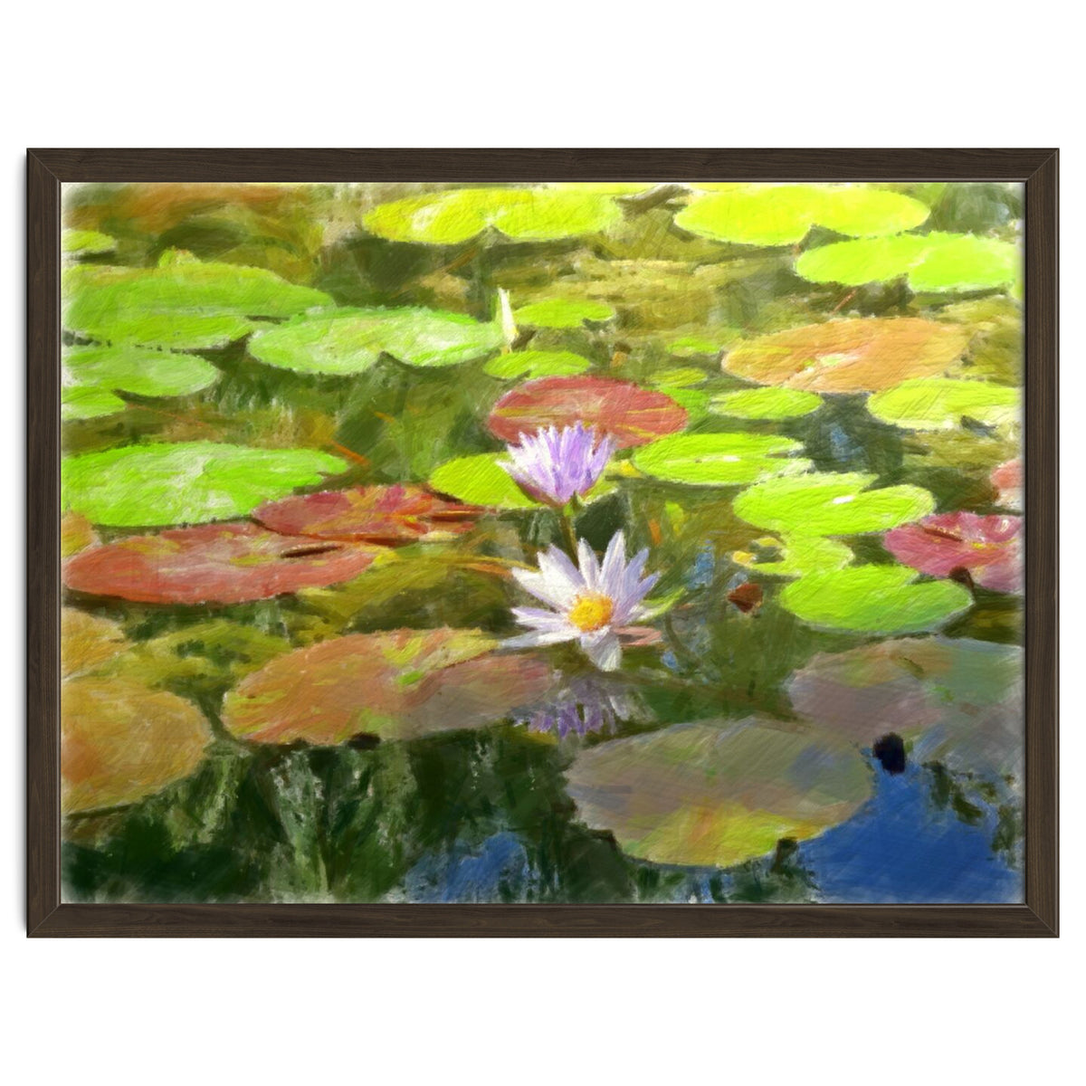 Floating in the water