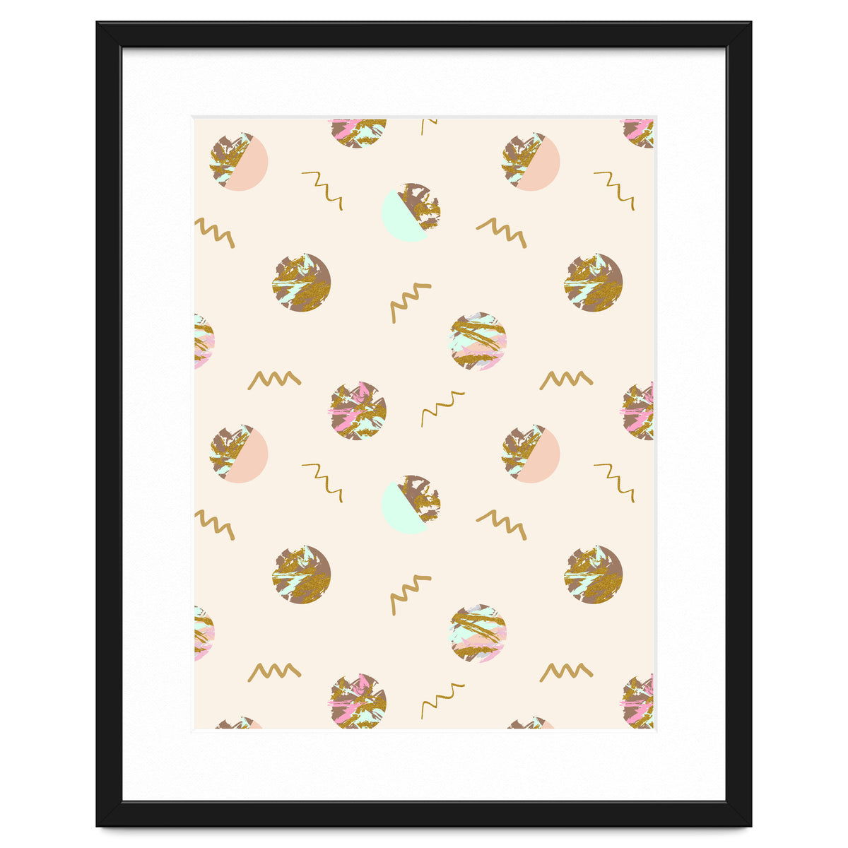 Abstract geometric vector painting