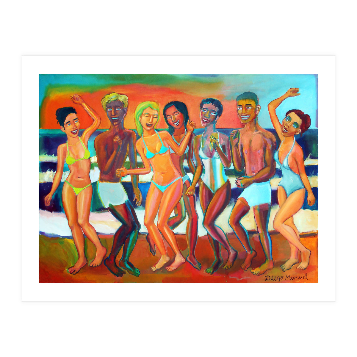 Fiesta En La Playa 7 (Print Only)