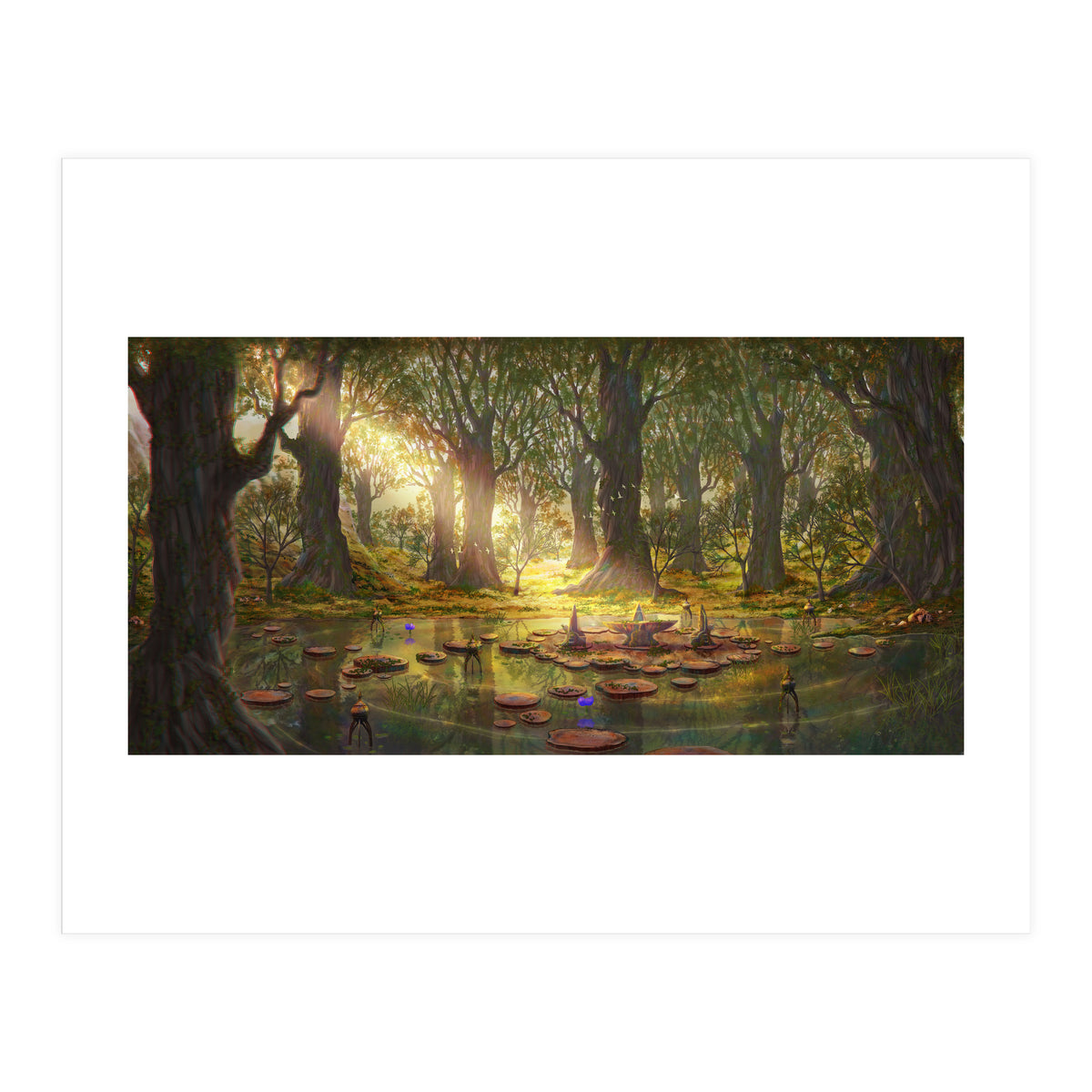 Lotus Stand Gridania (Print Only)