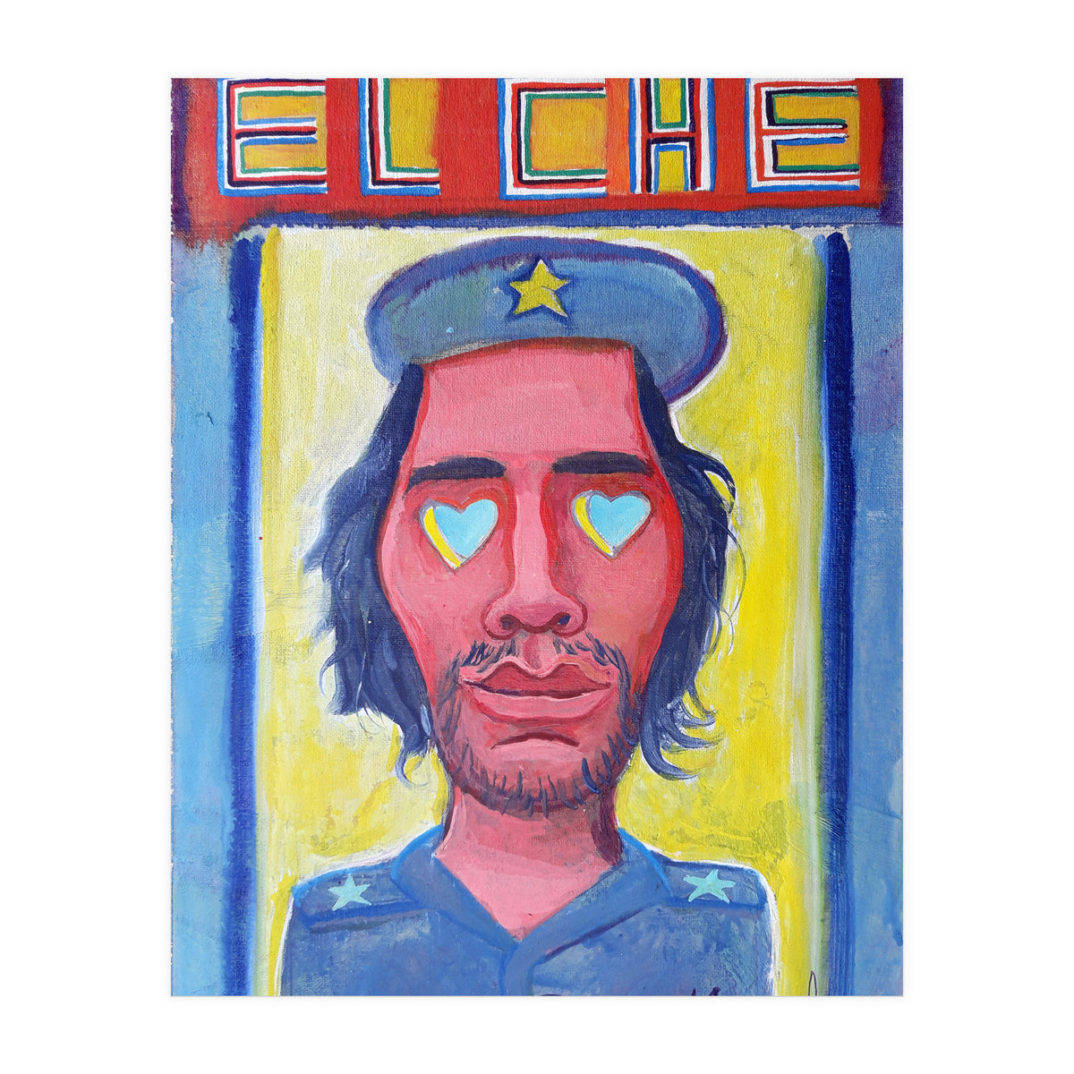 Che Guevara Y Corazones 1 (Print Only)