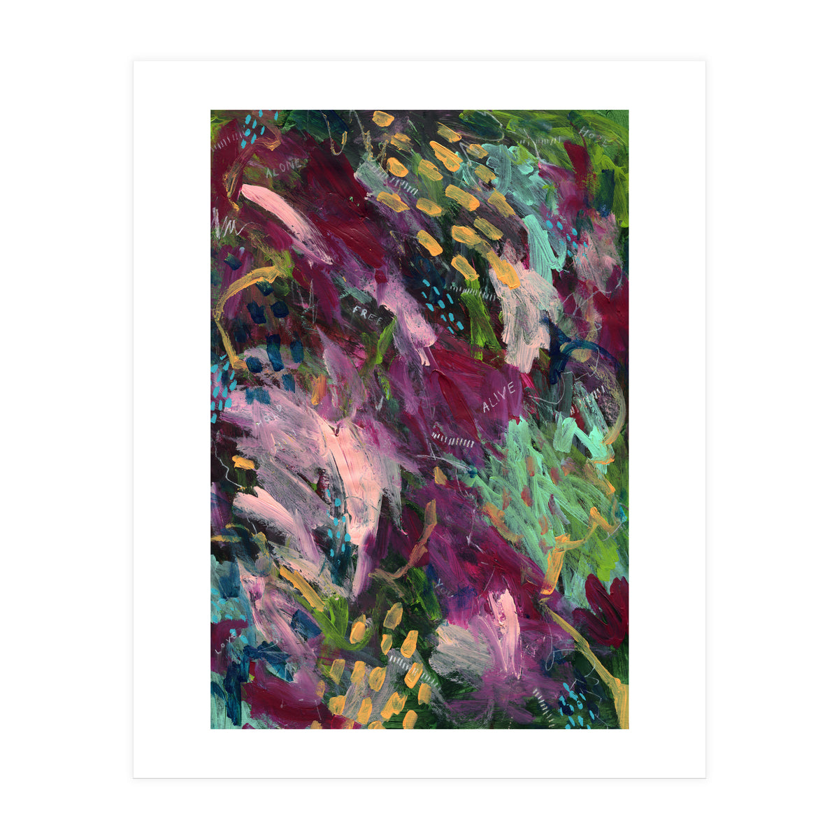 Flowers In The Forest (Print Only)