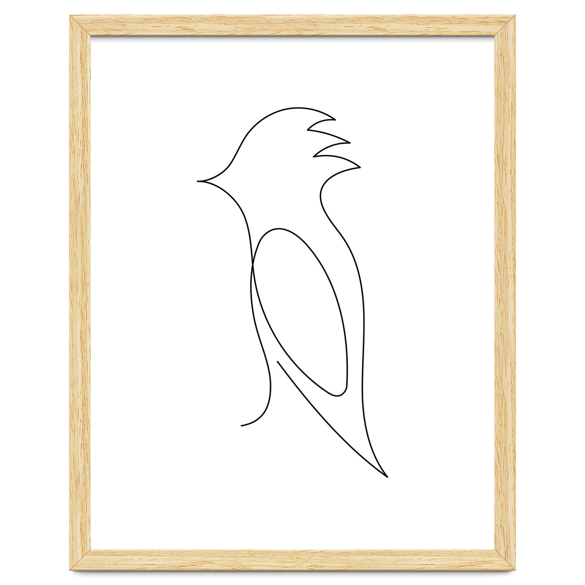 One Line Art Bird