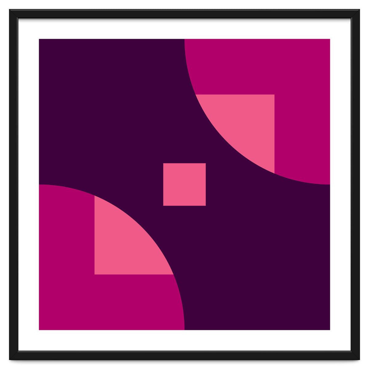 Geometric Shapes No. 1 - purple & pink squares