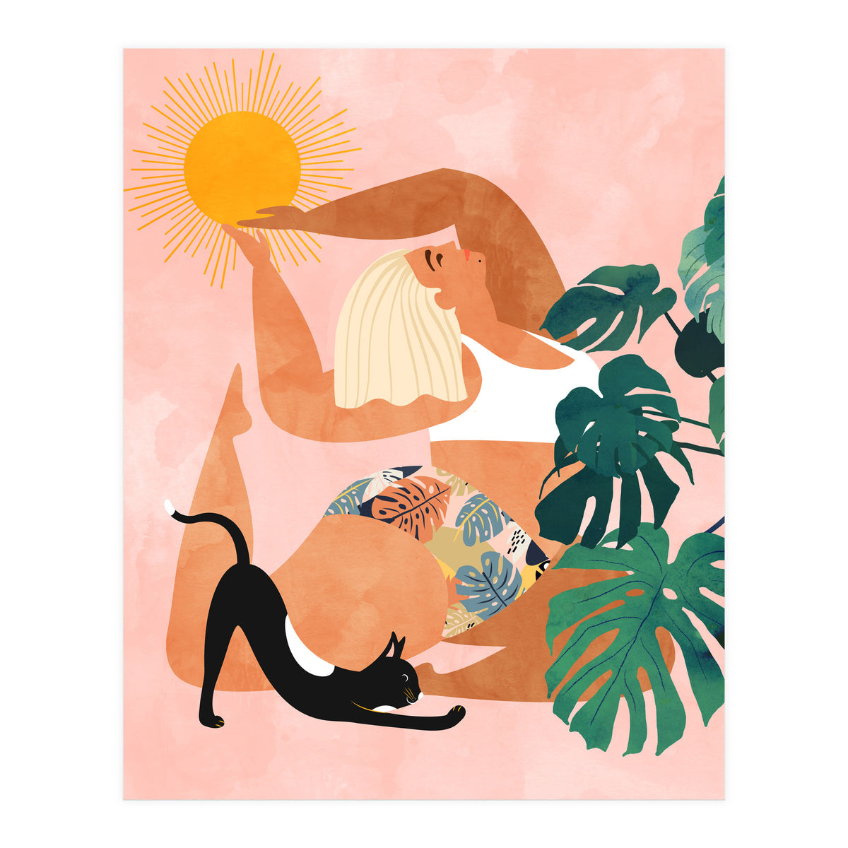 Tropical Yoga (Print Only)