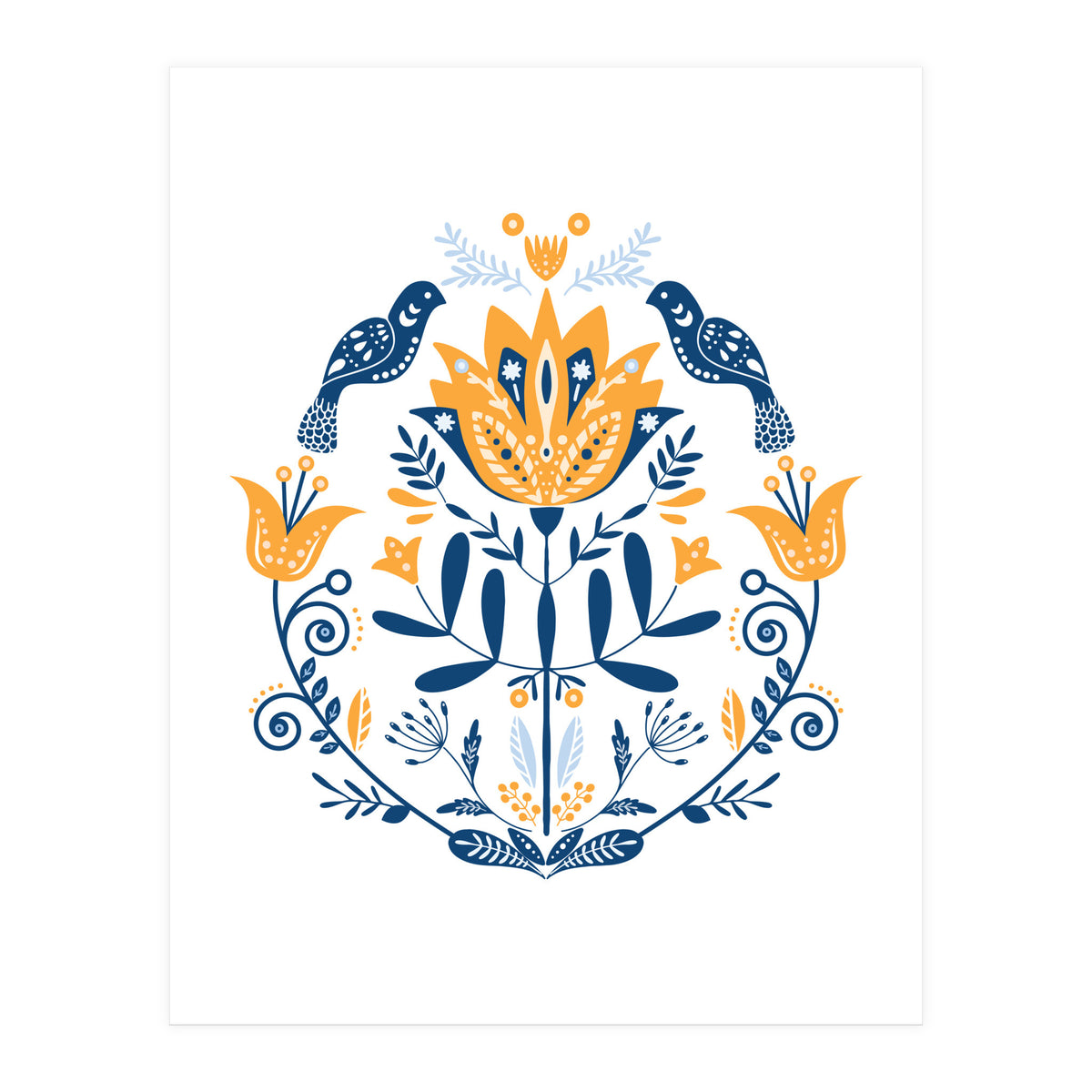 Scandinavian Folk Art  (Print Only)