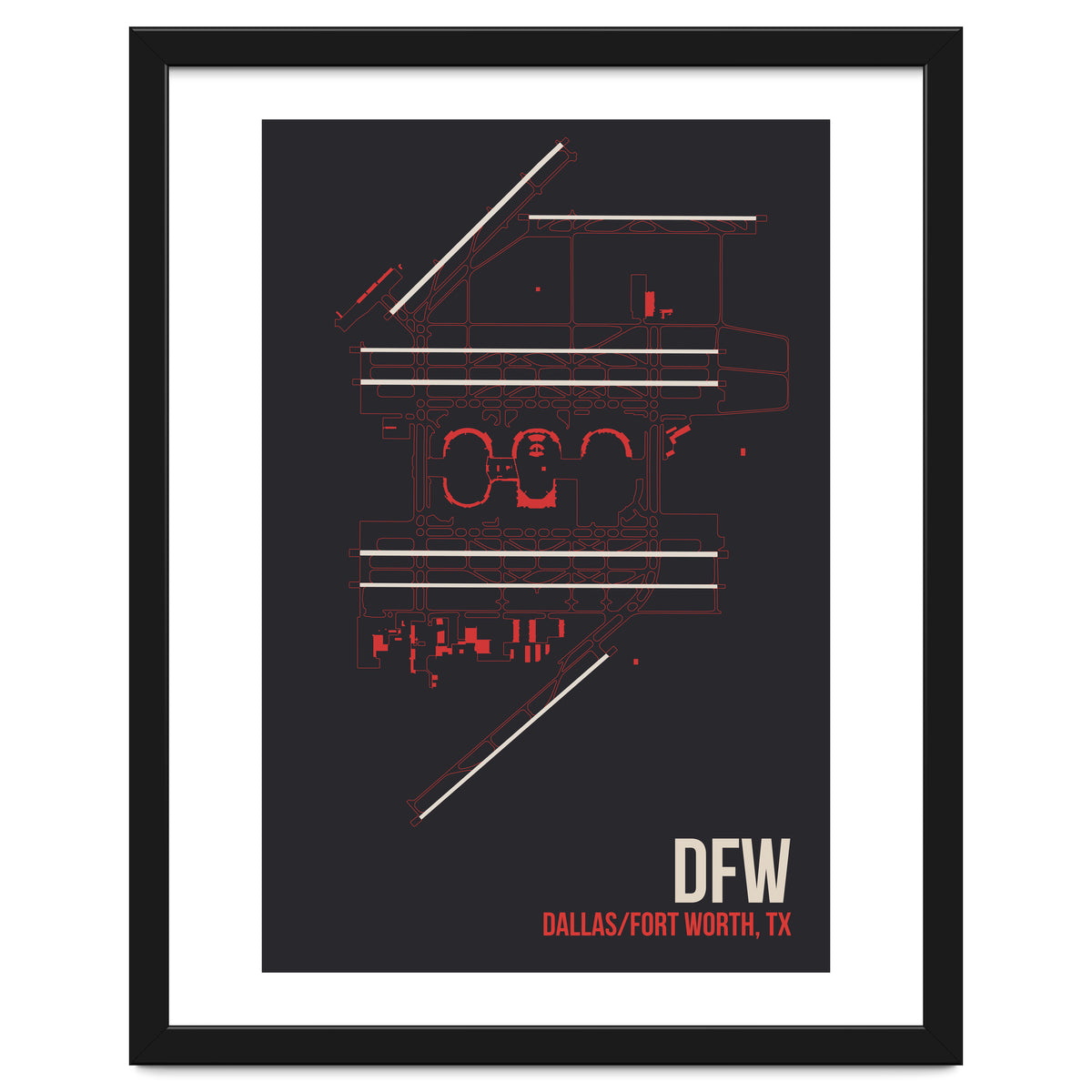 Dallas/Fort Worth Airport Layout
