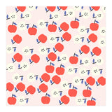 Cute Red Apples Pattern on Pink Background (Print Only) thumbnail
