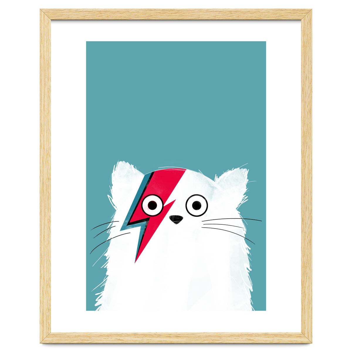 Doozal Cat Bowie White