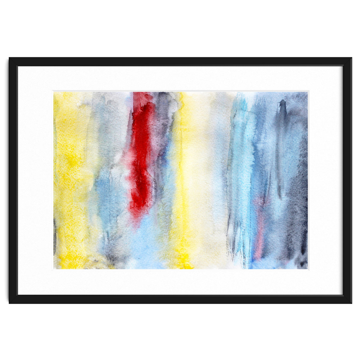 Touch of red || abstract watercolor