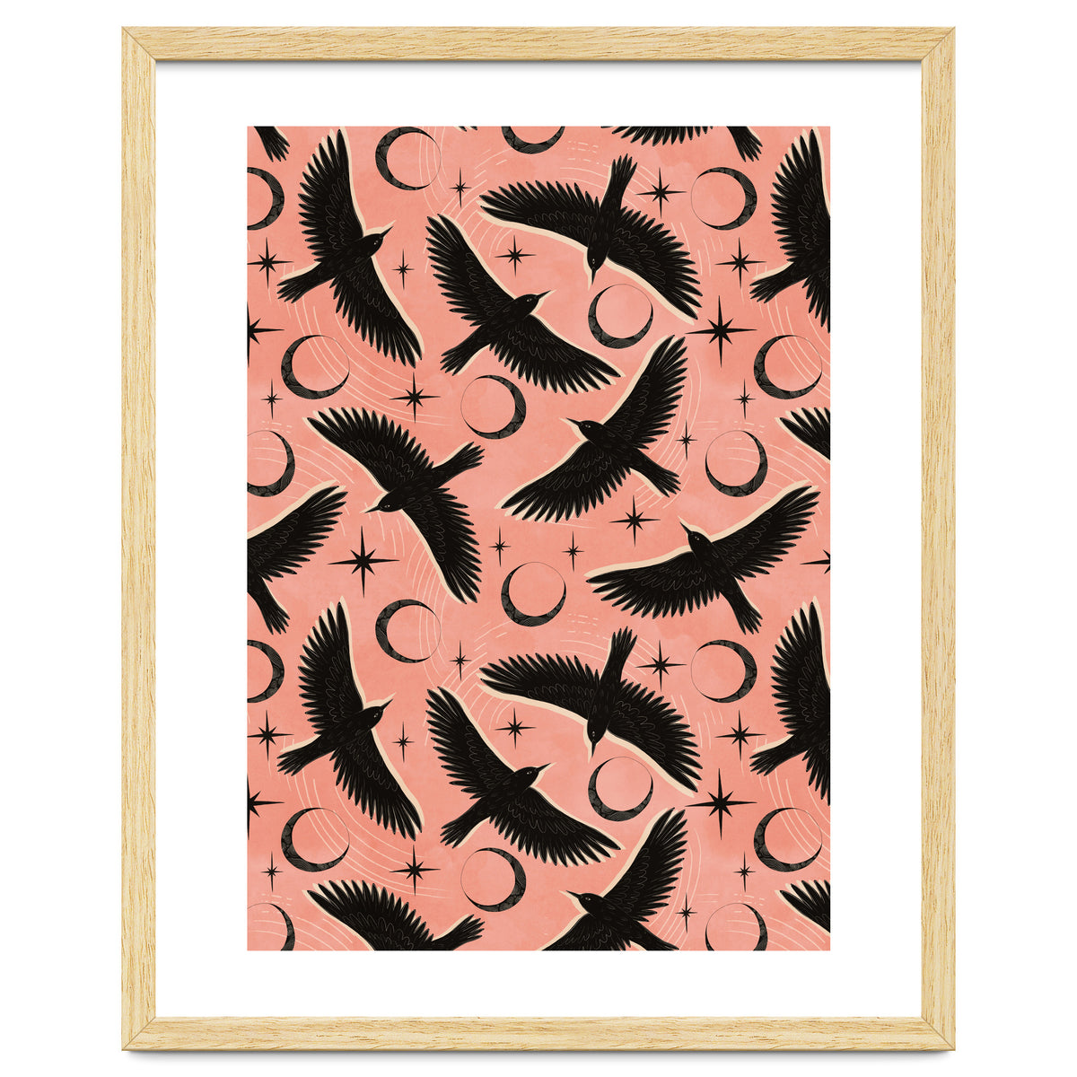 Black Birds With Moons