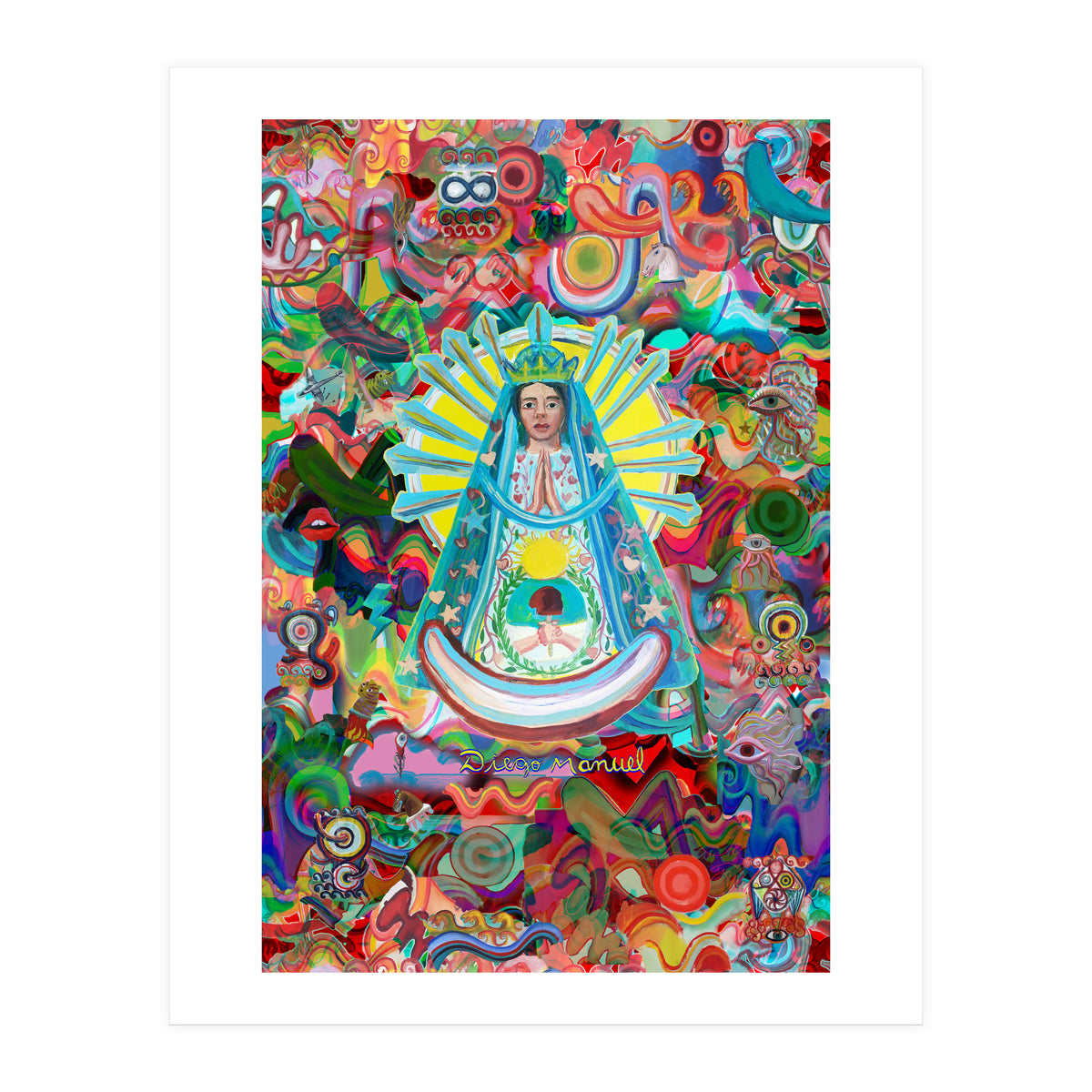 Virgen Y Graffiti 14 (Print Only)