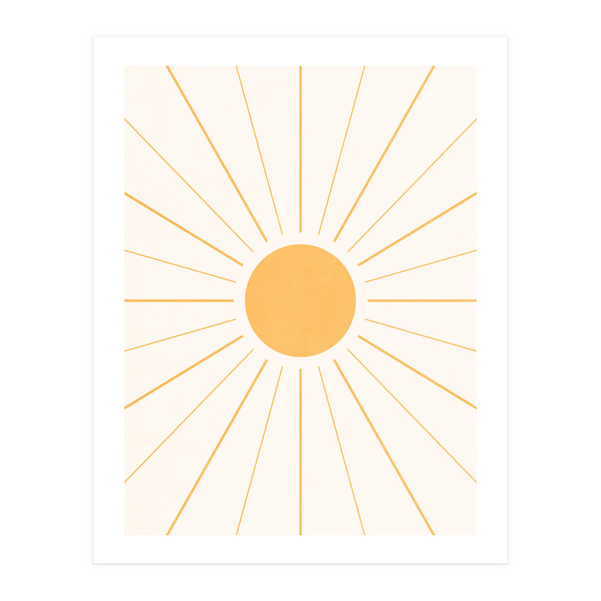 SUN IN LINE - GOLD (Print Only)
