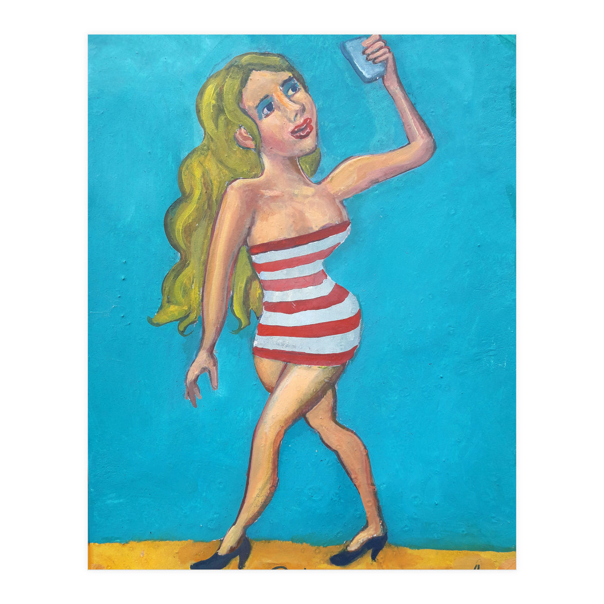 Chica Selfie (Print Only)