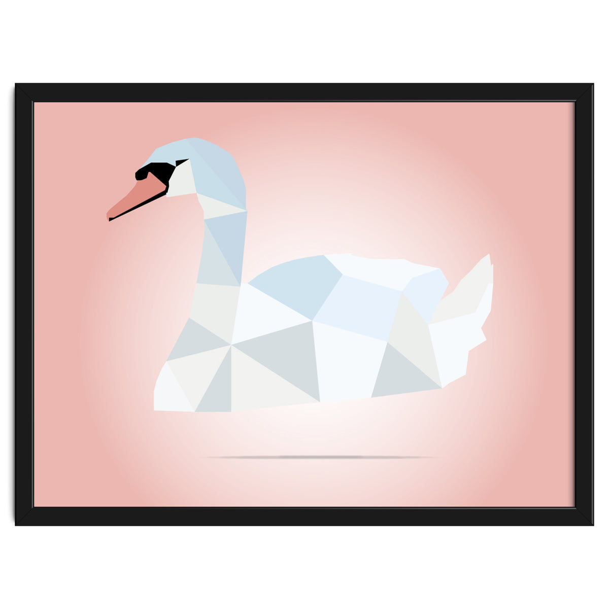 Swan Low Poly Art
