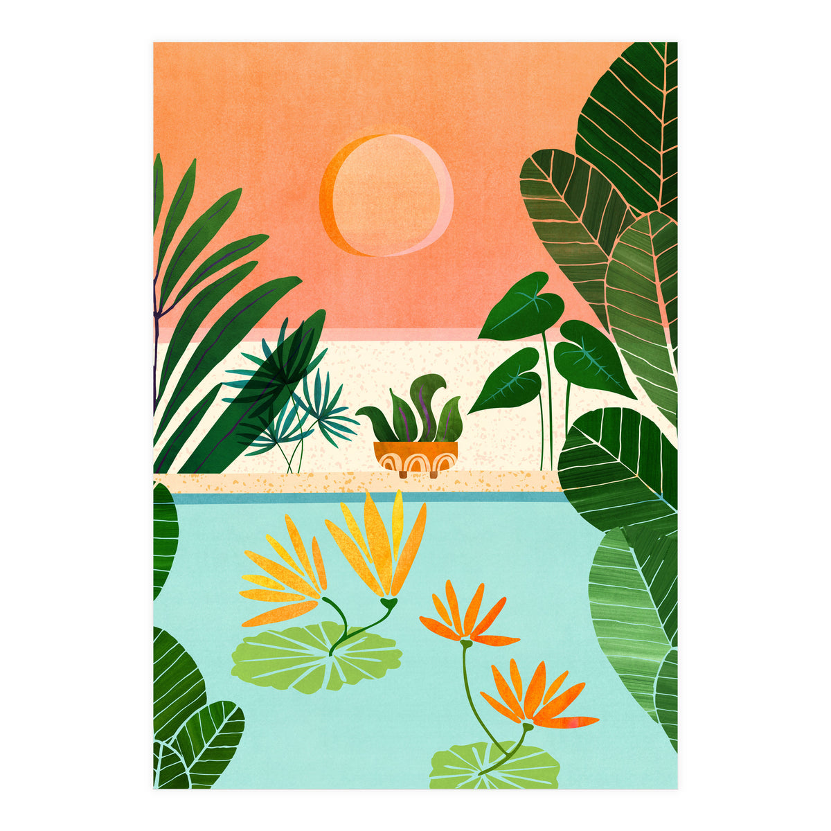 Shangri La Sunset (Print Only)
