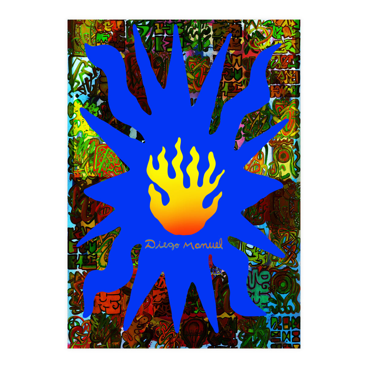 Fuego Y Graffiti 64 (Print Only)