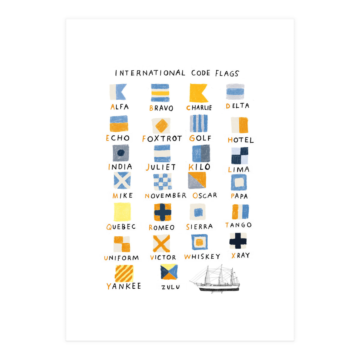 Nautical Flags (Print Only)