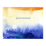 Gone to the beach || watercolor (Print Only) thumbnail