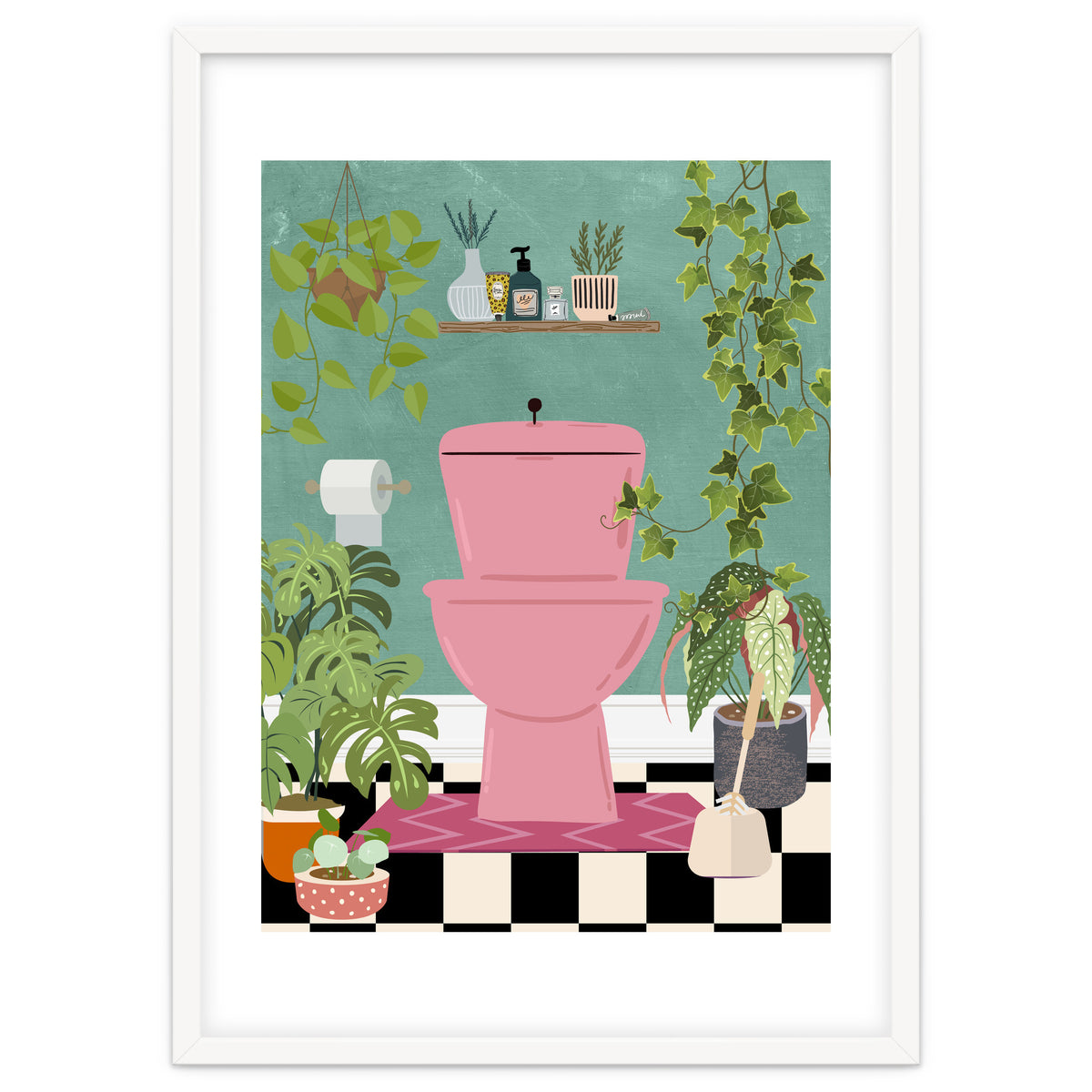 Botanical Loo in Jungle Bathroom