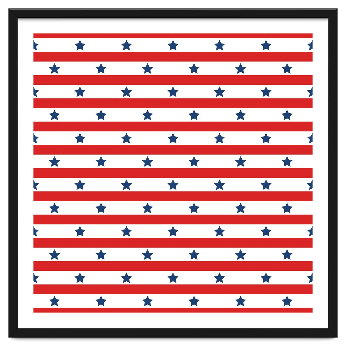 Blue And Red Stripes and stars