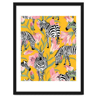 Striped For Life | Zebra Mango Forest | Modern Bohemian Wildlife Jungle | Botanical Nature