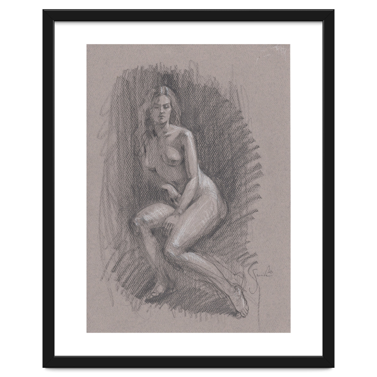 Beautiful drawing of a woman