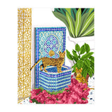 Royal Bengal Cats | Palace Pets & Architecture Building | Exotic Travel Urban Jungle Terrazzo Tiles (Print Only) thumbnail