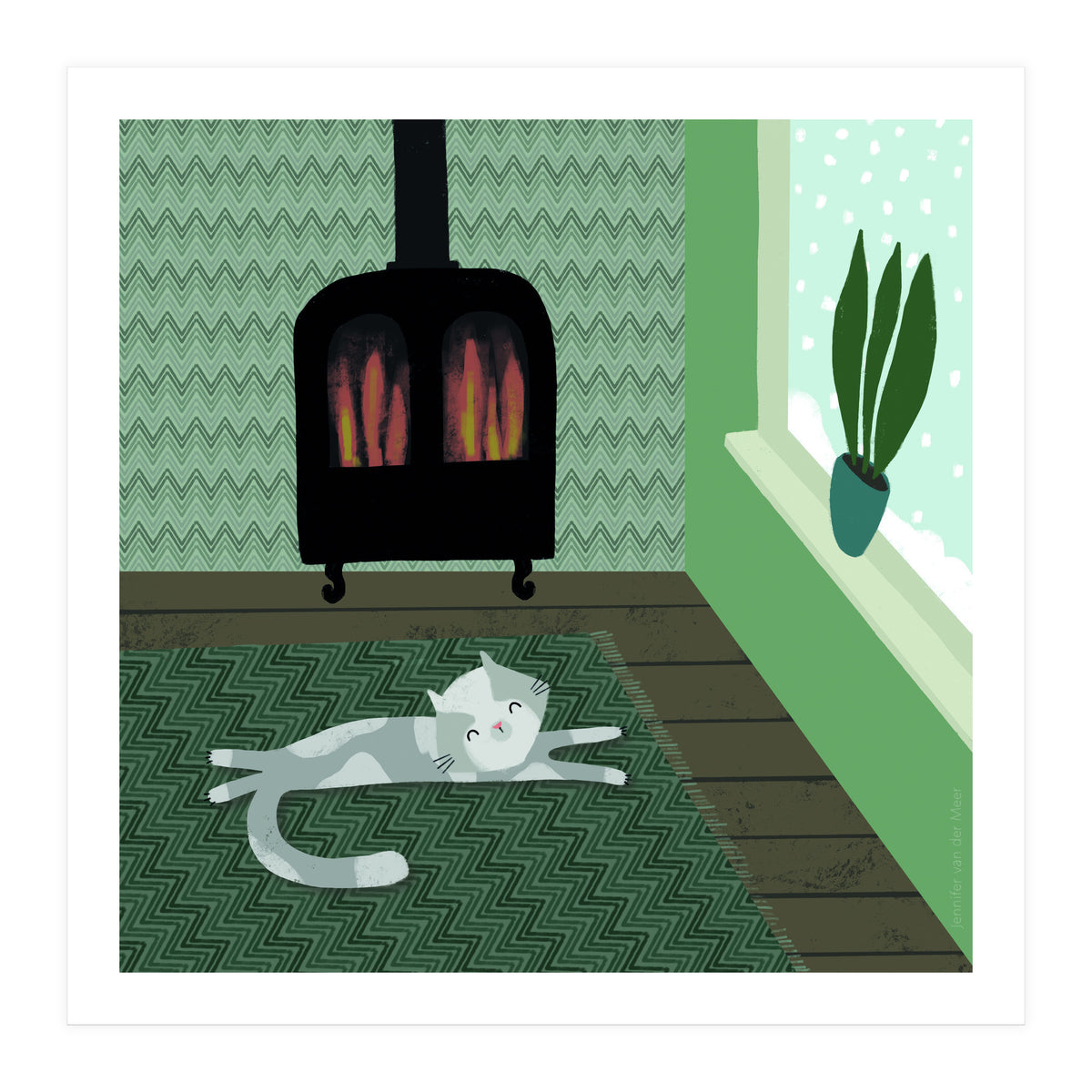 Cat 9: Warm and Cozy (Print Only)