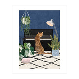 Cheetah playing the piano (Print Only) thumbnail