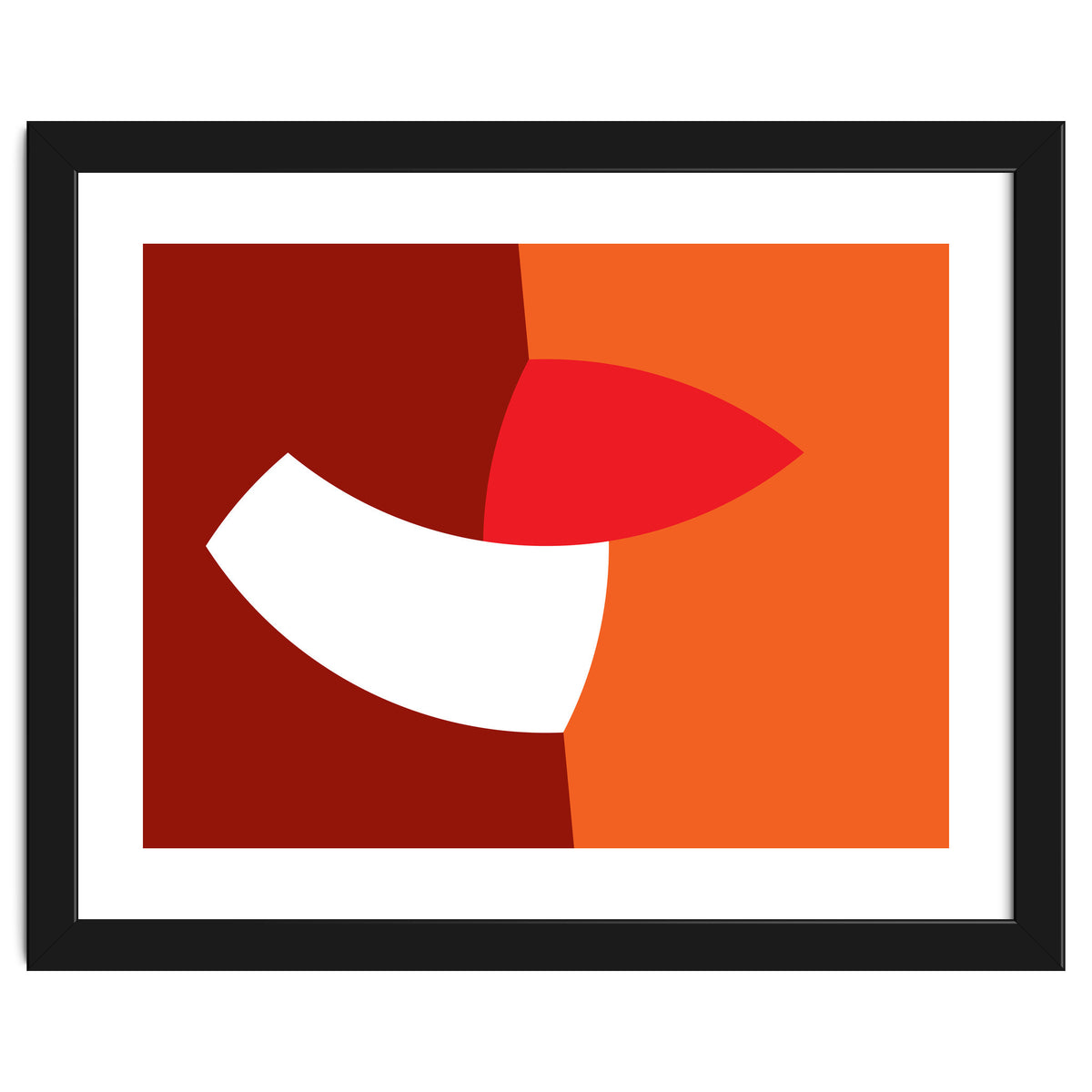 Geometric Shapes No. 66 - orange & reds