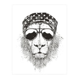 Wild Lion (bw) (Print Only) thumbnail