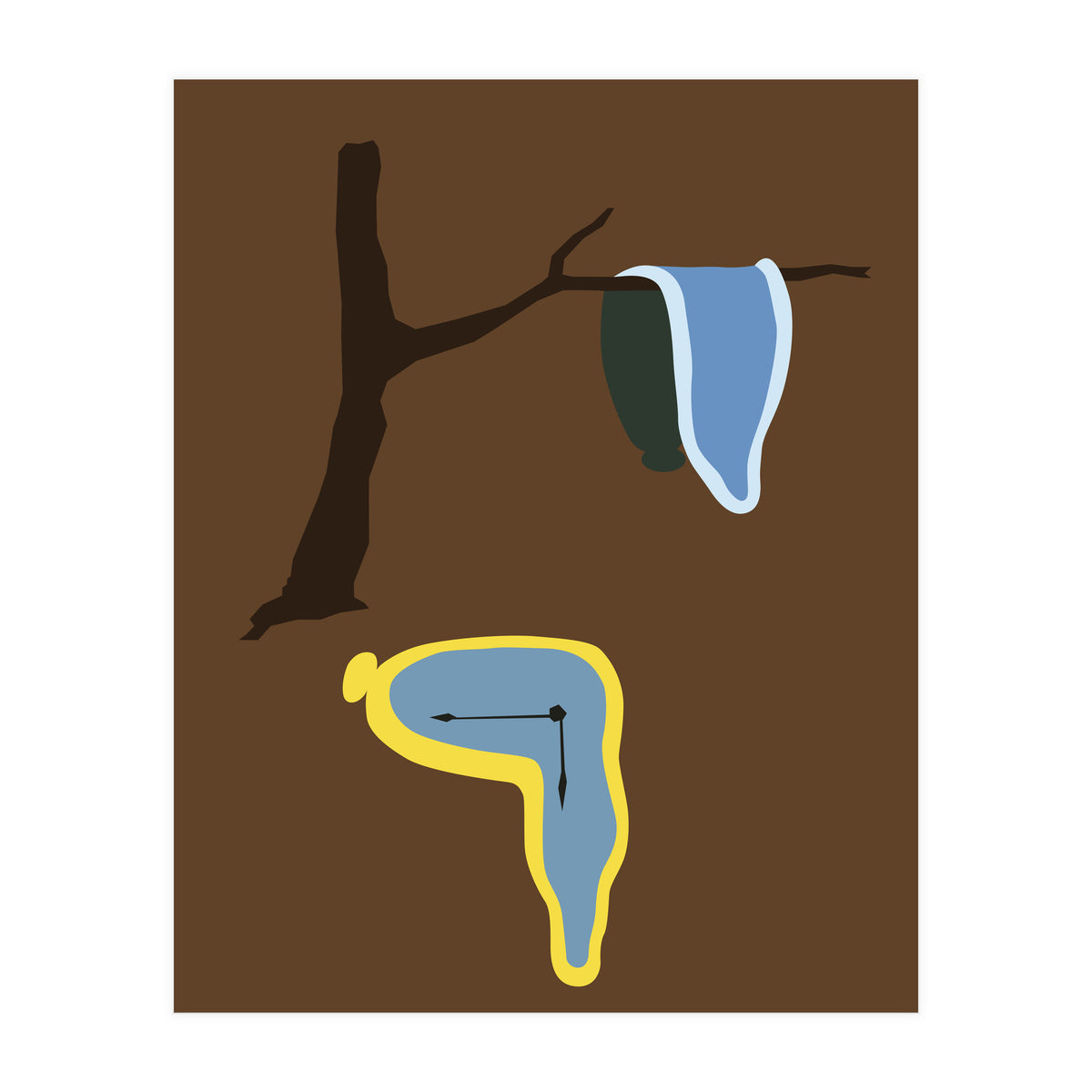 La Persistencia De La Memoria Minimalist (Print Only)