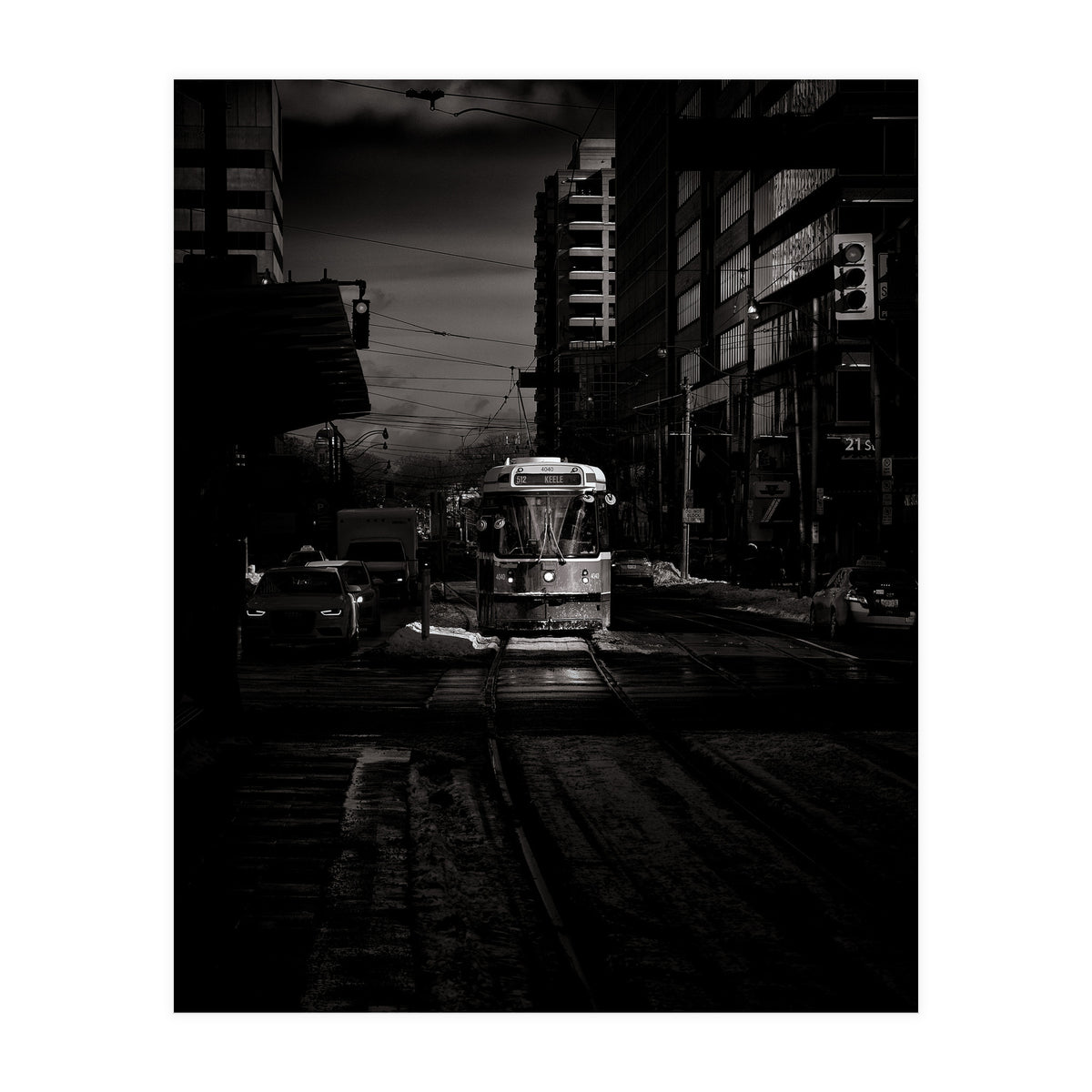 The 512 St. Clair Streetcar Toronto Canada Toned Version (Print Only)