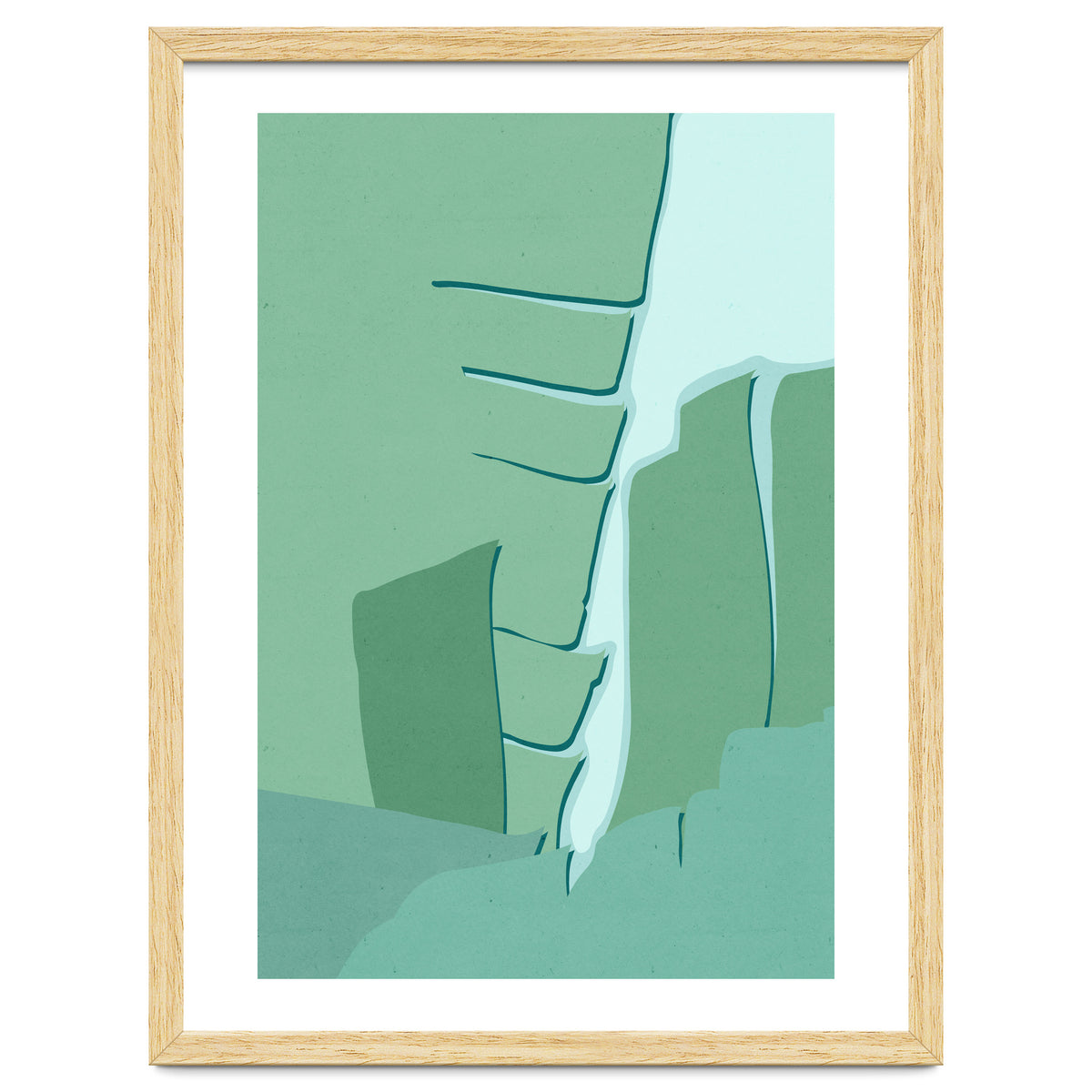 Abstract Banana Leaves One - Greener Eden