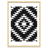 Urban Tribal Pattern No.14 - Aztec - Black Concrete