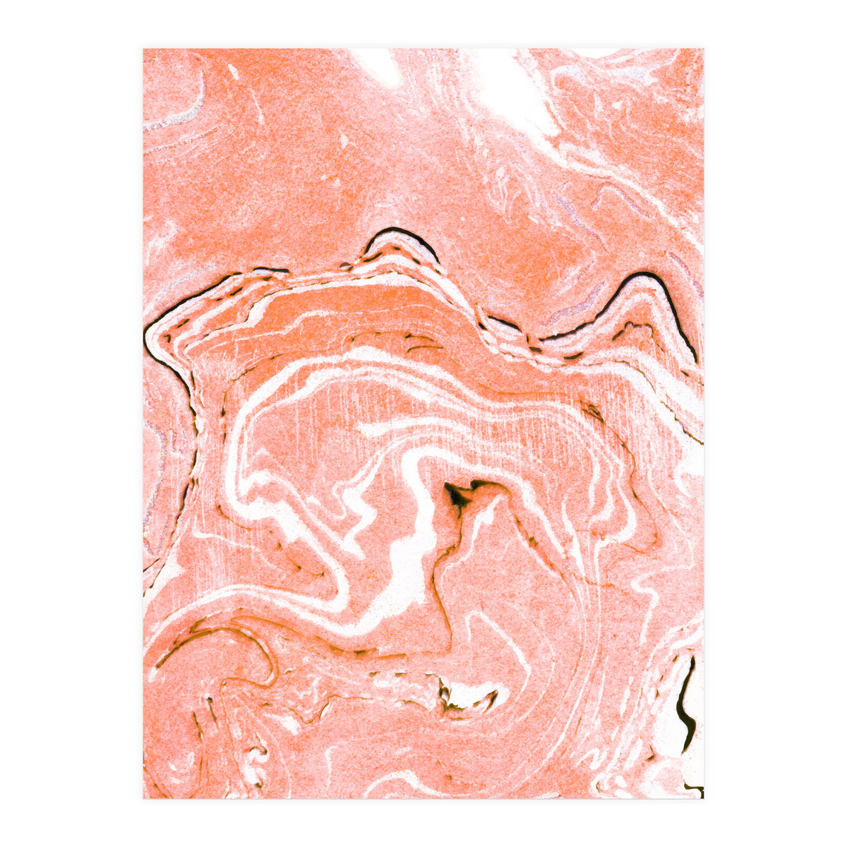 Coral Blush Marble (Print Only)