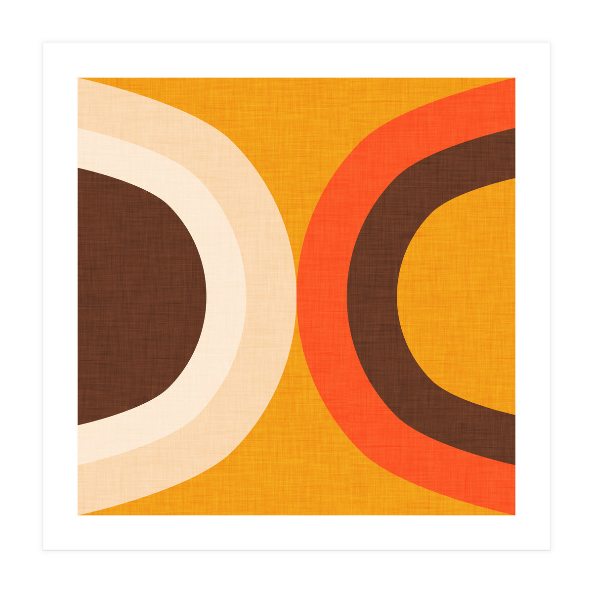 Classic Mid Mod Dot Yellow  (Print Only)