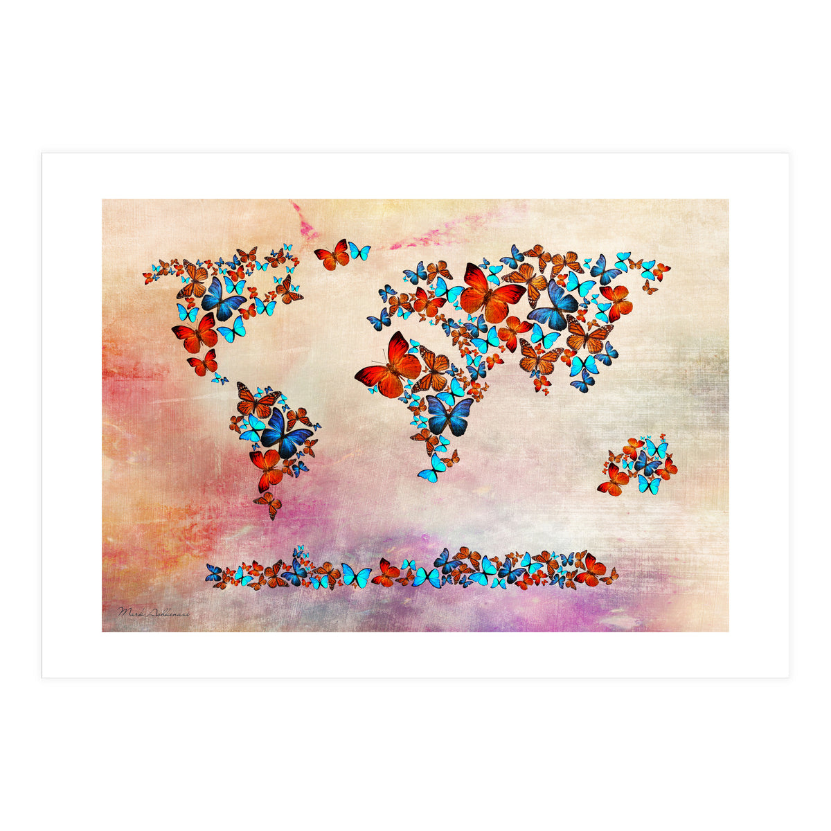 Map Of The World  4 (Print Only)