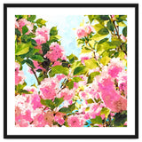Day dreaming under the blooming Bougainvillea | Summer botanical Floral Vintage Garden Painting thumbnail