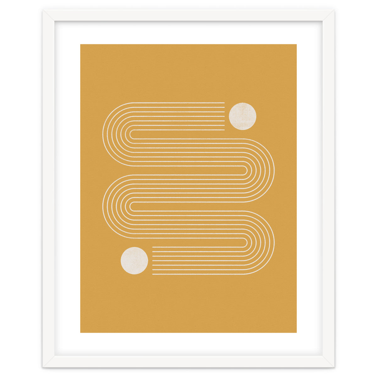 Mid-Century Modern No.20 - Woodblock Print