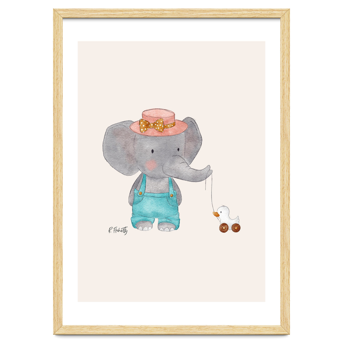 Baby Elephant And Duck