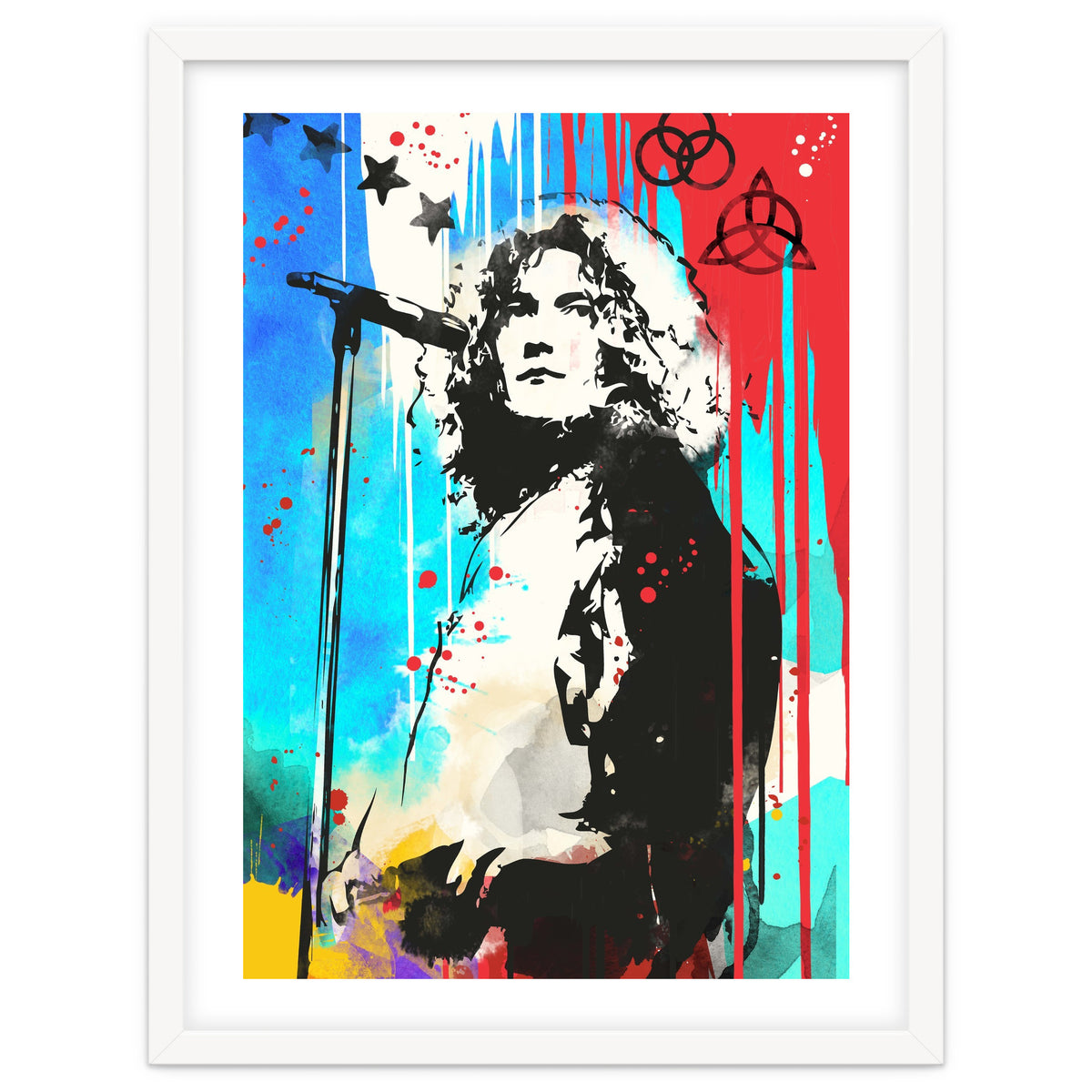 Robert Plant pop art poster