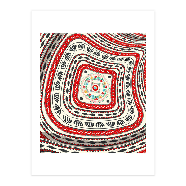 Romanian embroidery background 16 (Print Only)