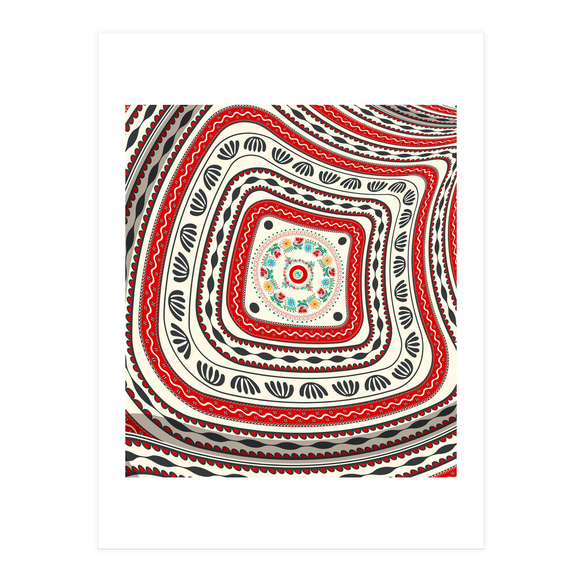 Romanian embroidery background 16 (Print Only)