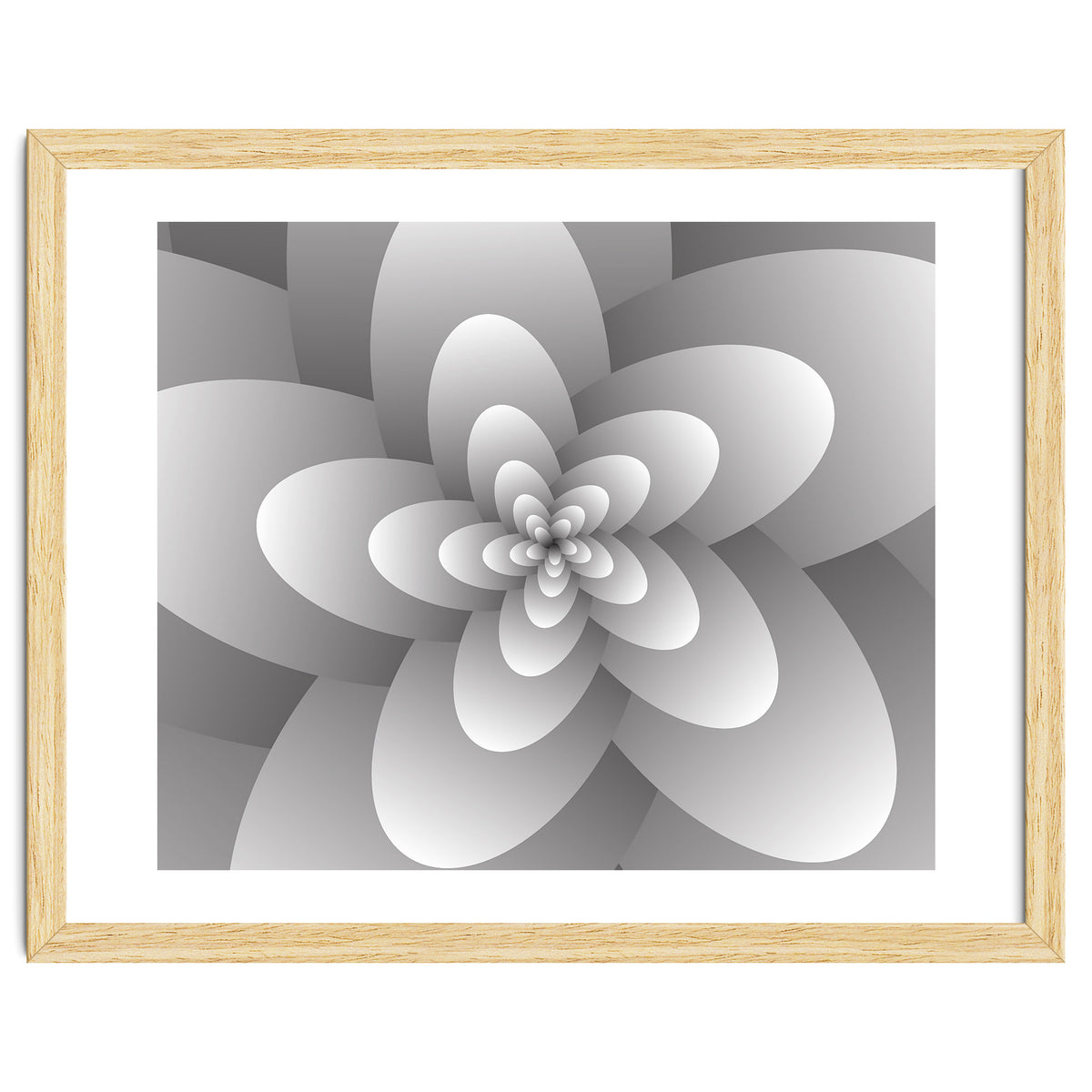 3d Abstract Floral Spiral